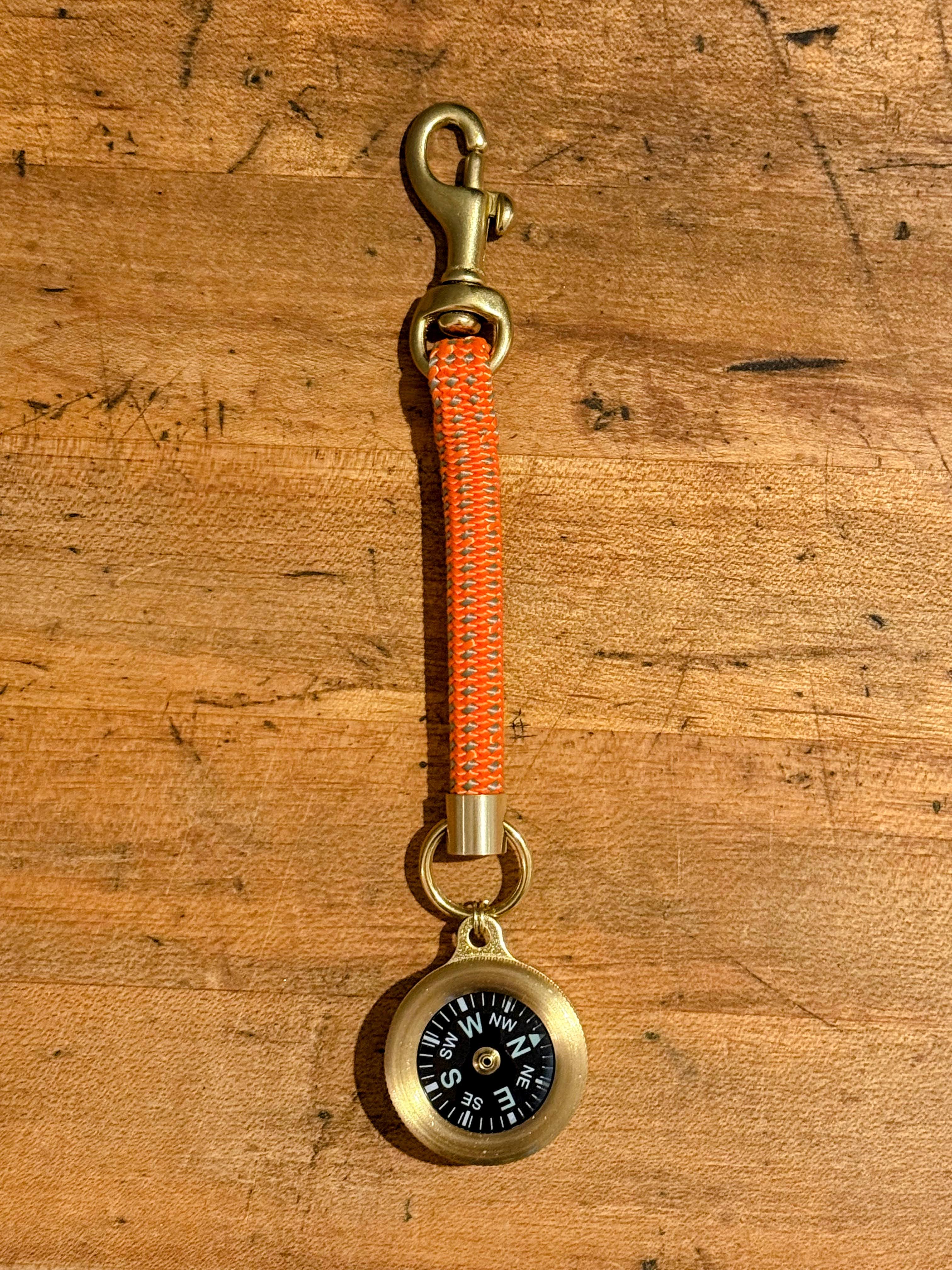 Compact waterproof Brass housing Compass rope drop with solid brass hardware