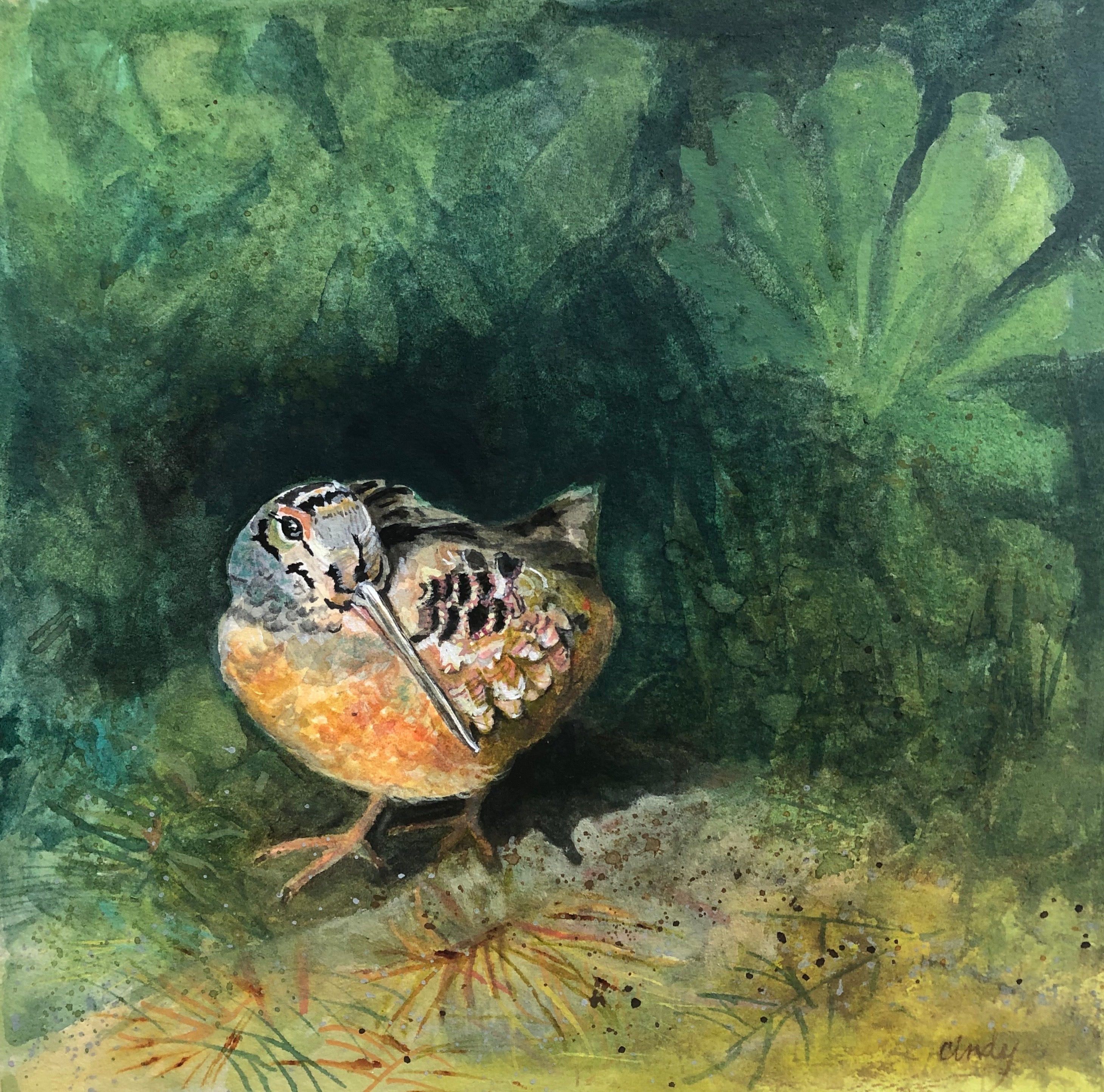 Woodcock - Painting